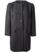Dolce & Gabbana Collarless Coat - Lyst