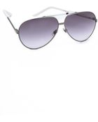 Gucci Metal Aviator Sunglasses - Lyst