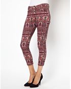 Asos Somedays Lovin Skinny Jeans in Paisley Print - Lyst