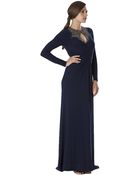 Js Boutique Beaded Jersey Gown - Lyst
