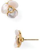 Kate Spade Pansy Stud Earrings - Lyst