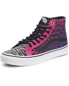 Vans Vans Sk8 Hi Slim Animal Print Plimsolls - Lyst