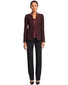 Lafayette 148 Mercia Jacket with Leather Combo - Lyst