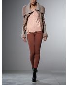 Patrizia Pepe Biker Leather Jacket - Lyst