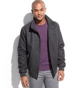 Calvin Klein Wool Blend Bomber - Lyst