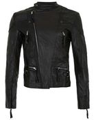 Topman Horace Classic Leather Jacket - Lyst
