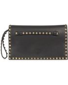 Valentino Rockstud Medium Leather Clutch - Lyst