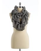 Calvin Klein Ruffled Infinity Scarf - Lyst