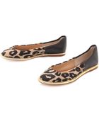 Diane von Furstenberg Botswana Haircalf Flats - Lyst