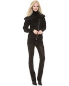 Donna Karan New York Reversible Zip Front Vest - Lyst