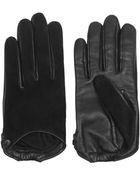 Givenchy Suede and Leather Gloves - Lyst