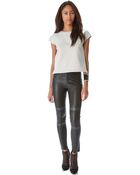 J Brand Irina Leather Moto Pants - Lyst