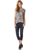 Joie Torrance Leopard Print Top - Lyst