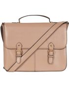 Topshop Faux Leather Satchel Large - Lyst