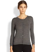 Dolce & Gabbana Pointelle Trimmed Wool Cardigan - Lyst