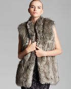 French Connection Vest Freda Faux Fur - Lyst