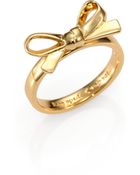 Kate Spade Bow Ring - Lyst