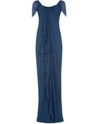Notte By Marchesa Gathered Grecian Gown - Lyst