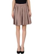 Jil Sander Navy Knee Length Skirt - Lyst