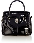 Karen Millen Patent Maxi Box Bag - Lyst
