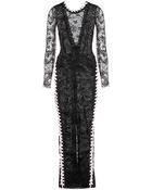 Alessandra Rich Ankle-Length Lace Dress - Lyst
