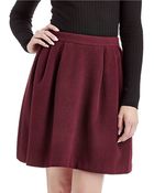 Catherine Malandrino Antigone Flared Wool Skirt - Lyst