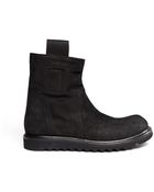 Rick Owens Pullon Leather Boots - Lyst