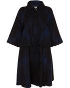 Temperley London Checked Swing Coat - Lyst