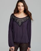 Free People Top Blue Sky Banded Bottom - Lyst