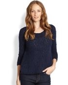 Augden Silk-Back Alpaca Sweater - Lyst