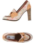 B Store Moccasins With Heel - Lyst