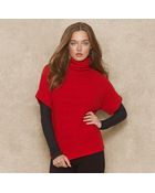 Ralph Lauren Blue Label Cableknit Wool Turtleneck - Lyst
