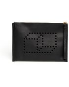 Pierre Hardy Cutout 3D Effect Leather Zip Pouch - Lyst