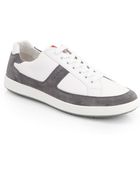 Prada Suede Leather Laceup Sneakers - Lyst