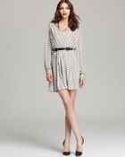 Rachel Zoe Dress Meryl Houndstooth Wrap - Lyst