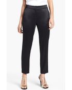 St. John Emma Liquid Satin Pants - Lyst