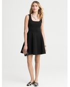 Banana Republic Ponte Fit-And-Flare Dress - Lyst