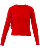 J.W. Anderson Tieside Wool Sweater - Lyst