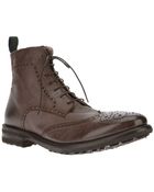 Alberto Guardiani Brogue Boot - Lyst