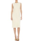 Bottega Veneta Cotton Puff Detailed Sleeveless Dress - Lyst