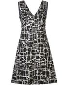 Marni Cracked Ice Print Dress - Lyst