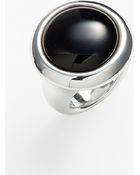 Simon Sebbag Black Silver Stone Ring - Lyst