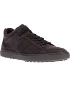 Tod's Branded Lace-Up Trainer - Lyst
