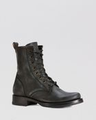 Frye Combat Boots - Veronica - Lyst