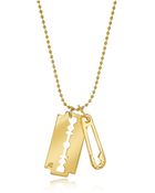 McQ by Alexander McQueen Razor & Safety Pin Pendant Necklace - Lyst
