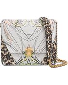 Roberto Cavalli Hera Leather Printed Bag - Lyst