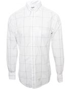 Thom Browne Classic Large Check Oxford Shirt White - Lyst