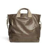 Meilleur Ami Paris Large Woven Panel Leather Tote - Lyst