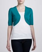 Michael Kors Merino Halfsleeve Shrug Turquoise - Lyst