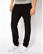 Wesc Jeans Eddy Slim Fit Black Worn Wash - Lyst